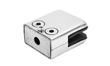 Стеклодержатель штампованный, под стекло 10 мм (5+5 мм), на плоскость 40х24х48 полированный (AISI 304) k352-10 купить в Уфе