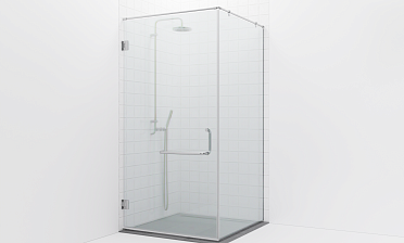 Комплект фурнитуры для душевой перегородки на профиле с угловой штангой t551-1 купить в Уфе