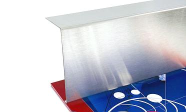 Накладка для крепления (тыльная/лицевая) из шлифованной нержавейки 1.0 мм длина 2,0 м k601-24 купить в Уфе