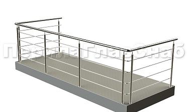 Балконные ограждения с ригельным заполнением купить в Уфе
