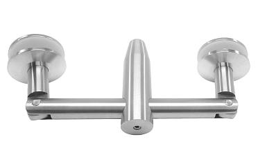 Крепление двойное с рутелями к стене, AISI 304 k629 купить в Уфе