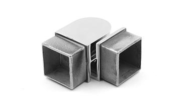 Поворот поручня 40х40 мм, регулируемый, полированный, (AISI 304) k366 купить в Уфе