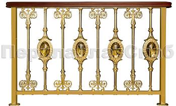 Латунные лестничные перила серии – Нимфалида XL05 в Уфе. Готовые проекты ПерилаГлавСнаб