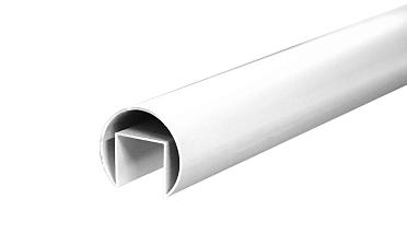 Труба  Ø42.4 мм, с пазом 24х24 мм, анодированный алюминий Фk820 AL купить в Уфе