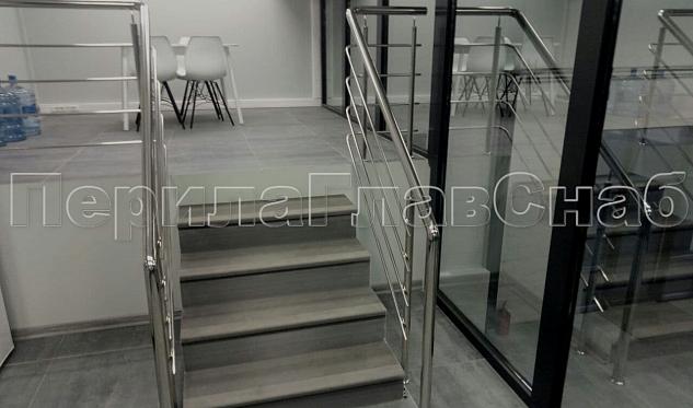 Перила с четырьмя ригелями  в Уфе. Готовые проекты ПерилаГлавСнаб