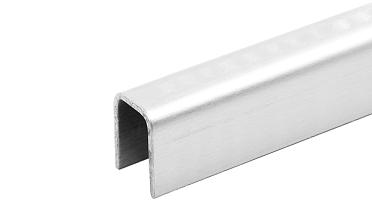 Профиль П-образный, L=2500 мм, t=1 мм, для стекла 8 мм, шлиф. (AISI 304)  t115 SSS купить в Уфе