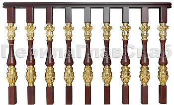 Латунные перила для лестниц серии – Гранд Опера L03 в Уфе. Готовые проекты ПерилаГлавСнаб