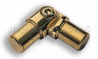 Поворот ригеля Ø16х1.5 мм, с двумя установочными штифтами, шарнирный, золото (AISI 304) k060-88 купить в Уфе