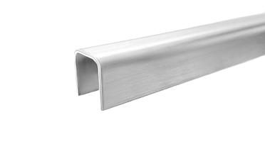Профиль П-образный, L=2000 мм, t=1.5 мм, для стекла 12 мм, шлиф. (AISI 304) Ф-0455 купить в Уфе