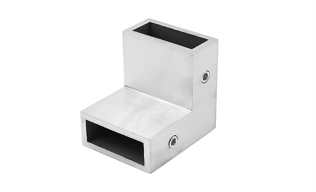 Соединитель труба-труба 90°, для трека 30х10 мм, 90°, AISI 304, шлифованный t460 SSS