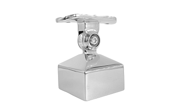 Наконечник 40х40 мм внешний полированный, с ложе под Ø50.8 мм, литой, регулируемый, облегченный, AISI 304, k239-4-NEW купить в Уфе