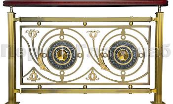 Латунные ограждения лестниц серия – Валгалла XL04 в Уфе. Готовые проекты ПерилаГлавСнаб