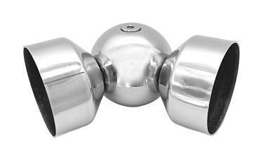 Поворот дер./пласт. поручня Ø49х0.8 мм, полированный, (AISI 201) k053-4 купить в Уфе