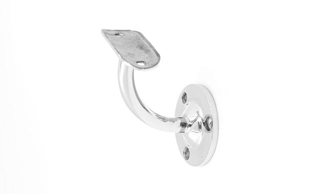 Пристенок с ложементом под Ø50.8 мм, вынос 70х45, Ø60х3 мм, литой, 25х45х2 мм, полированный, (AISI 316) k234-2