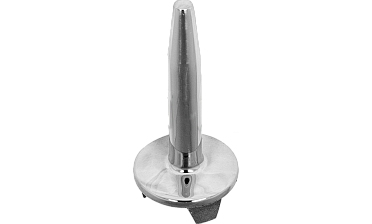Наконечник палец (солдатик) на стойку Ø38.1 мм, без ложемента, литой, полированный, повышенной коррозионной стойкости, под сварку, облегченный, нержавеющий AISI 316, k034-3 купить в Уфе