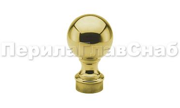 Наконечник стойки шар, Ø38.1 мм, литой, утяжеленный, золото k070-88 купить в Уфе