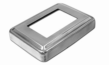 Низ стойки под трубу 105х75х0.8 мм для трубы 61х41 мм, полированный 400 Grit (AISI 304) k399 купить в Уфе