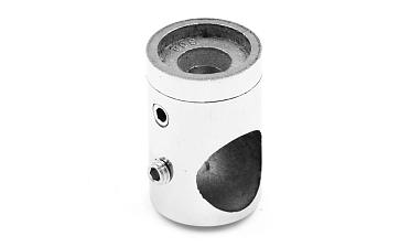 Ригеледержатель на стойку под плоскость Ø16 мм, литой, Ø22х30 мм, полированный, (AISI 304) k065-2 купить в Уфе