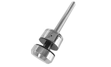 Комплект торцевого крепления несущего стекла, шпилька М16 AISI304, гайка-шайба Ø50х10мм, с регулировкой вылета 25-39мм, полированный, AISI 304 k277-11 купить в Уфе