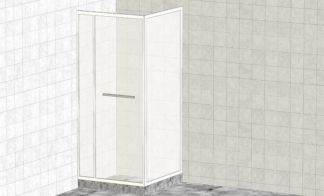 Комплект душевой с внутренней подвижной дверью, толщина стекла 8мм, 900х900х2000, aisi 304, полированная t470 PSS