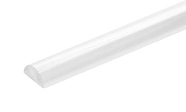 Порог для душевых пластиковый 3000 мм, прозрачный, t218 купить в Уфе