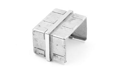 Соединитель для поручня с пазом 40х60 мм, полированный (AISI 304) k541 купить в Уфе