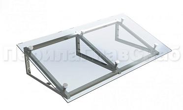 Козырек на треугольном скате на спайдерах купить в Уфе