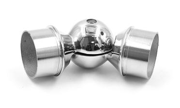 Поворот литой, регулируемый, "шар" с установочными кольцами, под Ø50.8 мм, (AISI 304) k558 купить в Уфе