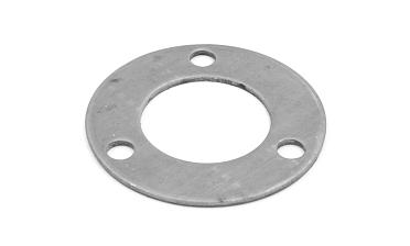 Фланец стойки 38/80 х 3 мм, 3 отв х М10 х 20, черный металл k116-38-9 купить в Уфе