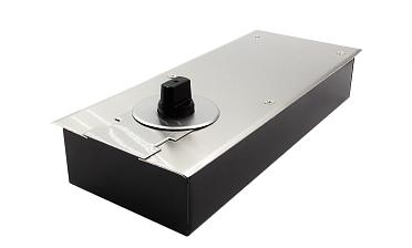 Доводчик для стеклянной двери до 80 кг EN2, напольный, 500 тыс. циклов, нержавеющая сталь AISI 304, шлифованная t182 SSS купить в Уфе