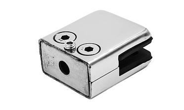 Стеклодержатель штампованный, под стекло 8 мм (4+4 мм), на плоскость 40х24х48 полированный (AISI 304) k352 купить в Уфе