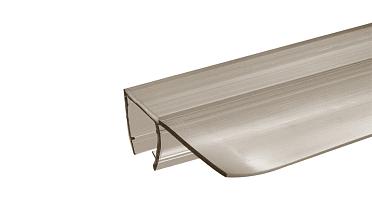 Уплотнитель для стекла 8 мм, полупрозрачный черный, 90°, стекло-стекло 2200 мм t215-2 BL купить в Уфе