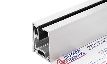 Комплект зажимного профиля для стекла 8-12 мм, неанодированный, L=3000 мм т40-4 AL купить в Уфе