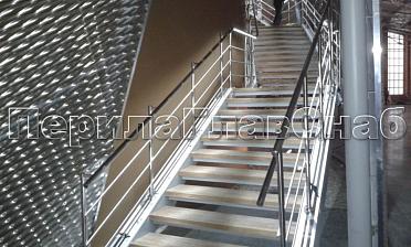 Нержавеющие перила и ограждения с подсветкой купить в Уфе