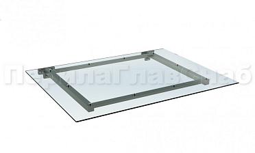 Козырек из поликарбоната на прямом каркасе купить в Уфе