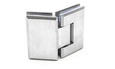 Петля для душевой стекло-стекло 90х55 мм, 135°, нержавеющая сталь AISI 304, шлифованная t302 SSS купить в Уфе