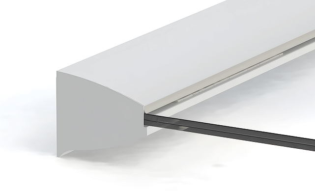 Профиль козырьковый алюминиевый анодированный k300-3 