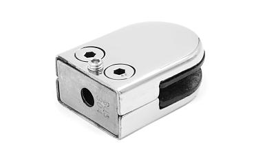 Стеклодержатель штампованный под стекло 10 мм (5+5 мм), на плоскость 40х24х54 полированный (AISI 304) k539-10 купить в Уфе