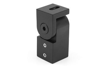 Держатель труба-стена, регулируемый, Ø19 мм, нерж., черный t908 BL купить в Уфе