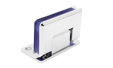 Петля для душевой кабины стена-стекло 90° с односторонним креплением, 90*55, цинк, полированная t305 PZn купить в Уфе