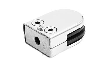 Стеклодержатель штампованный, под стекло 8 мм (4+4 мм), на плоскость 39х24х55 полированный (AISI 304) k539-2 купить в Уфе