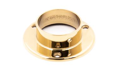 Фланец для трубы Ø50.8 мм, Ø90х3 мм, полированный, литой, золото k022-88 купить в Уфе