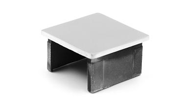 Заглушка для поручня с пазом 40x40 мм, полированная, хром (AISI 304) k547 купить в Уфе