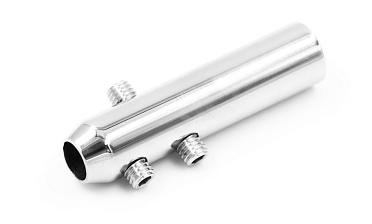 Держатель тросика Ø6 мм, короткий 50х12, прямой, под М8, полированный k240-2 купить в Уфе