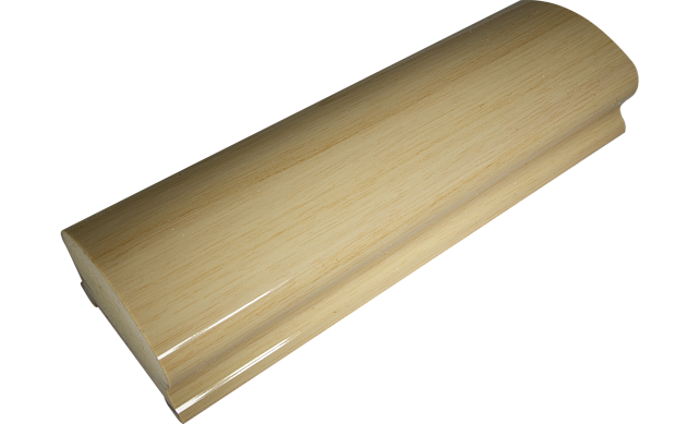 Пластиковый поручень фигурный текстурный, цвет беленый дуб, длина 4м k899-3 