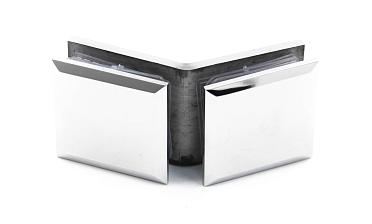 Коннектор для душевой стекло-стекло 135°, нержавеющая сталь AISI 304, полированная t736 PSS купить в Уфе