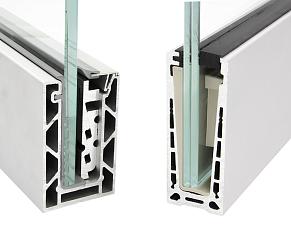 Алюминиевый профиль для стекла зажимной купить в Уфе