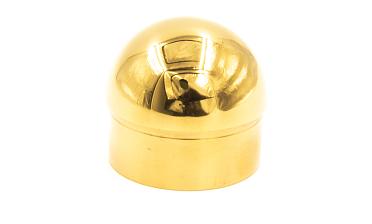 Заглушка для трубы Ø50.8х1.45 мм сферическая литая золотая k092-88 купить в Уфе