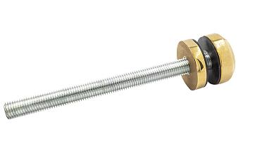 Комплект торцевого крепления несущего стекла, гайка-шайба Ø50х10х18 мм с внутренней резьбой М16, полированный, под золото (AISI 201) Фk277-88 купить в Уфе