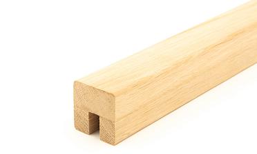 Дубовый поручень 40х40 некрашеный С ПАЗОМ, Премиум Ф-1077 купить в Уфе